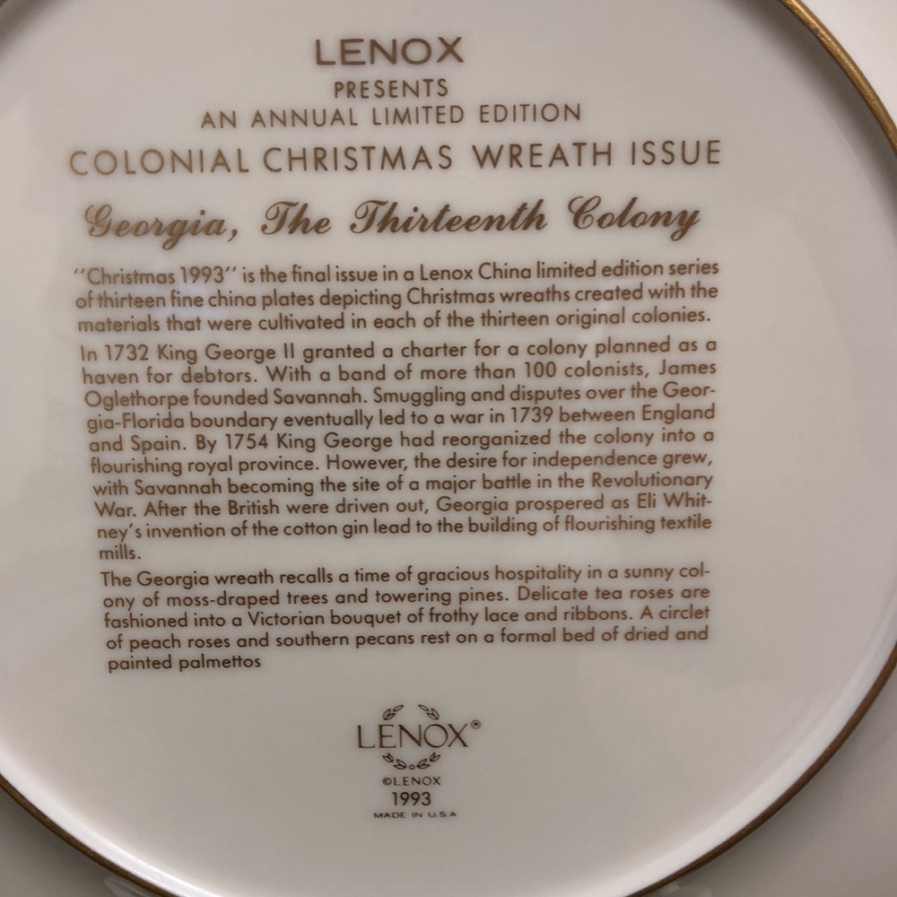 ๐๐๐คถ๐คถ๐Lenox annual Limited addition Christmas plate 93 - Picture 5 of 8